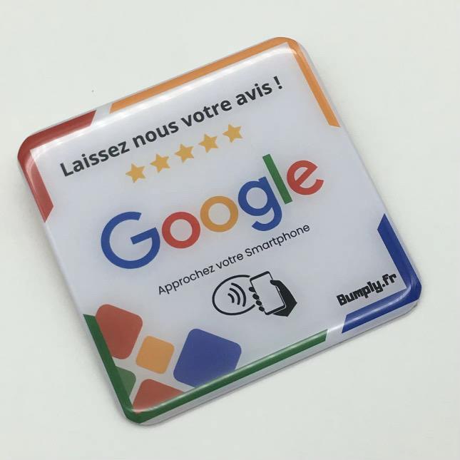 Plaquette NFC Avis Google