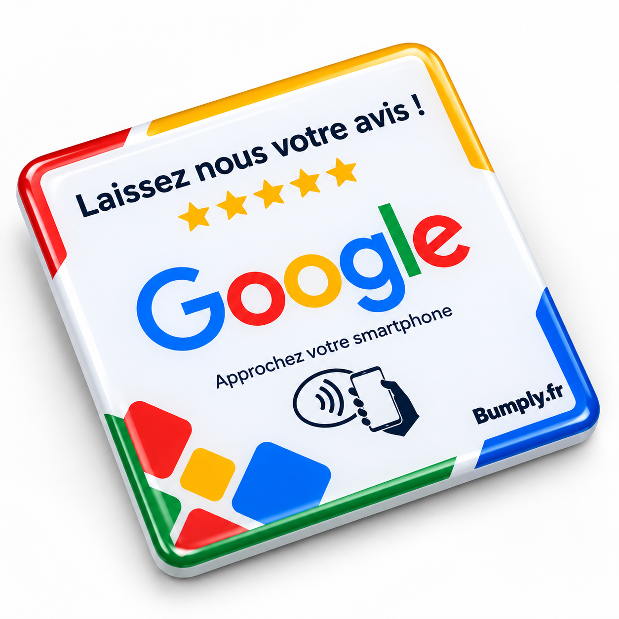 Plaquette NFC Avis Google