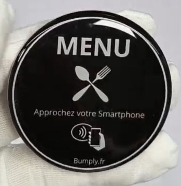 Menu numérique NFC restaurant