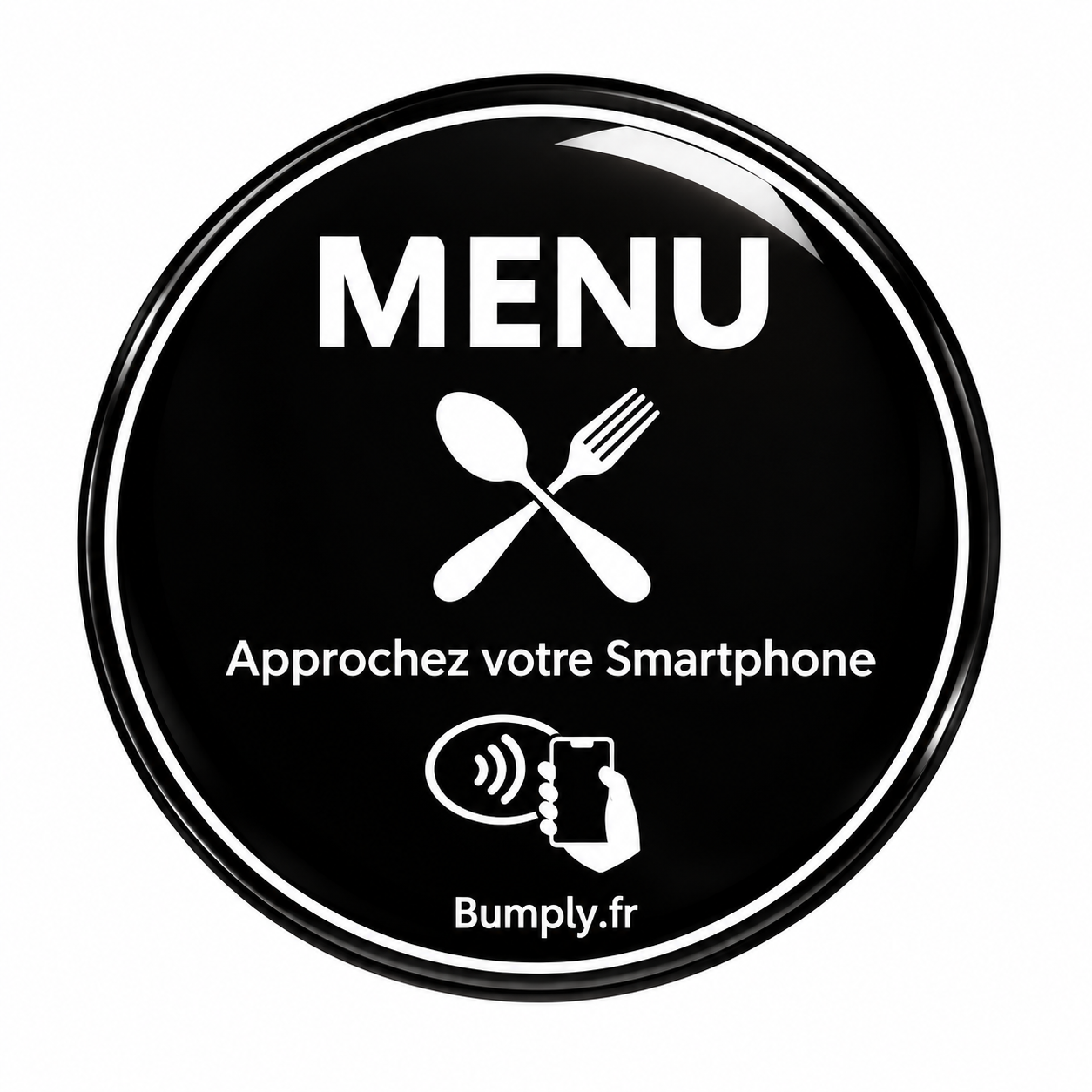 Menu numérique NFC restaurant